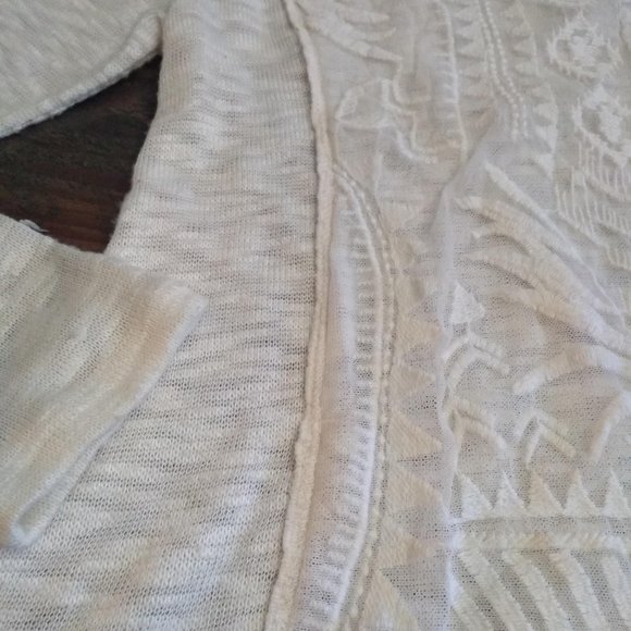 Sheer White Lace Sweater - Picture 3 of 7